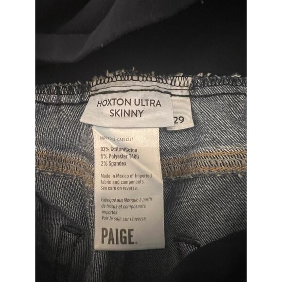 PAIGE Women’s Hoxton Ultra Skinny Medium Wash Jean Secret Fit Belly 29 Maternity - Picture 4 of 11